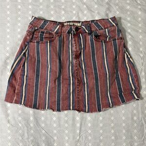 Indigo Rein Striped Denim Skirt